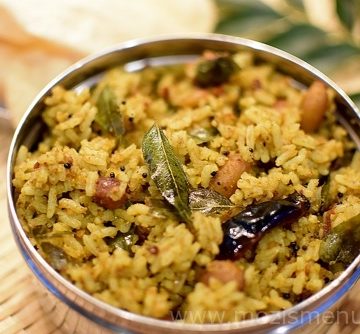 Tamarind Rice / Puliyodharai / Puli Sadam / Pulihora