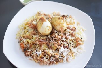 Spiceless Egg Dum Biryani