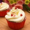 Red Velvet Chocolate Chip Cupcake