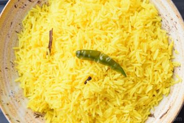 Turmeric Rice / Pilaf / Pulao / Pulav / Yellow Rice