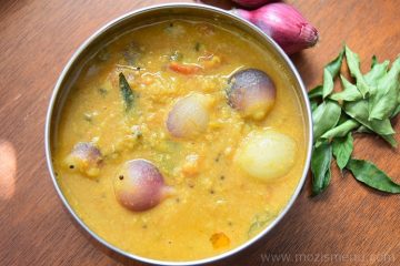 Vengaya Sambar / Pearl Onion Sambar / Shallots Sambar