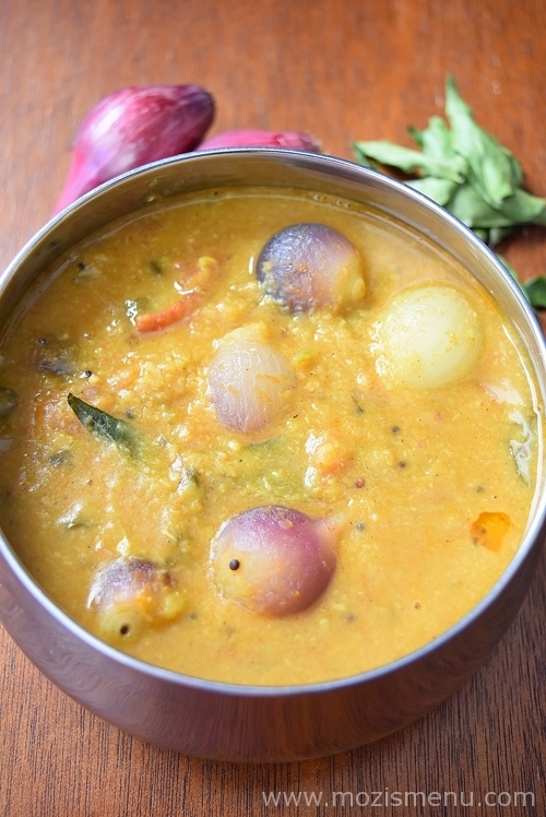 Vengaya Sambar / Pearl Onion Sambar / Shallots Sambar