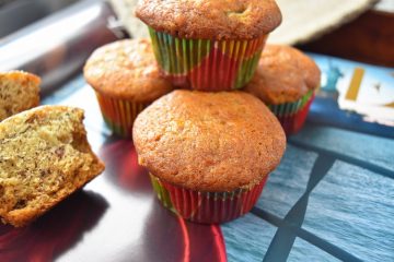 Eggless Banana Muffins For Breakfast