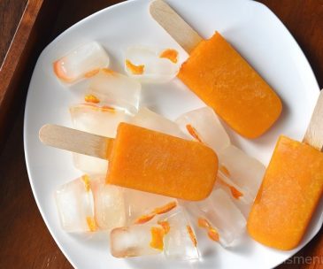 Orange Popsicles / Orange Ice Pops