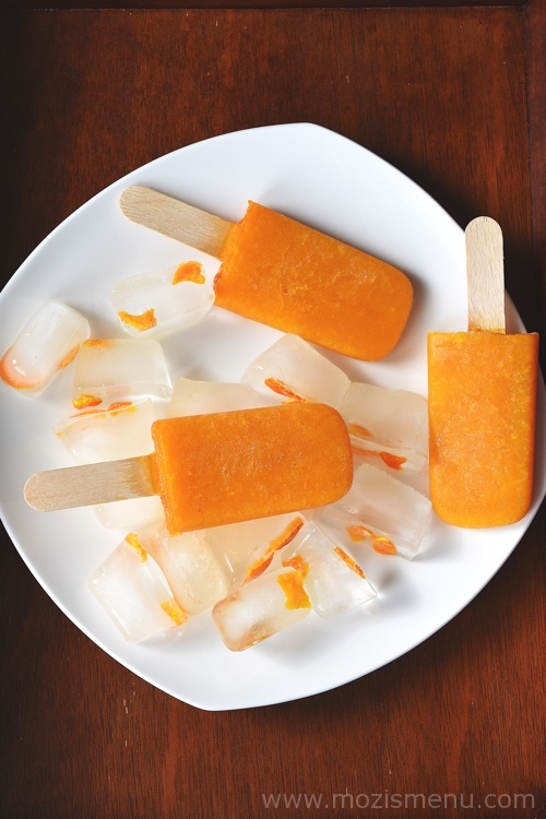 Orange Popsicles / Orange Ice Pops