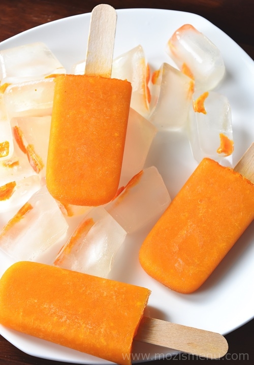 Orange Popsicles / Orange Ice Pops