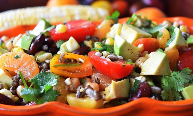 Tri-Beans, Fruit & Corn Salad / Homemade Bean Salad